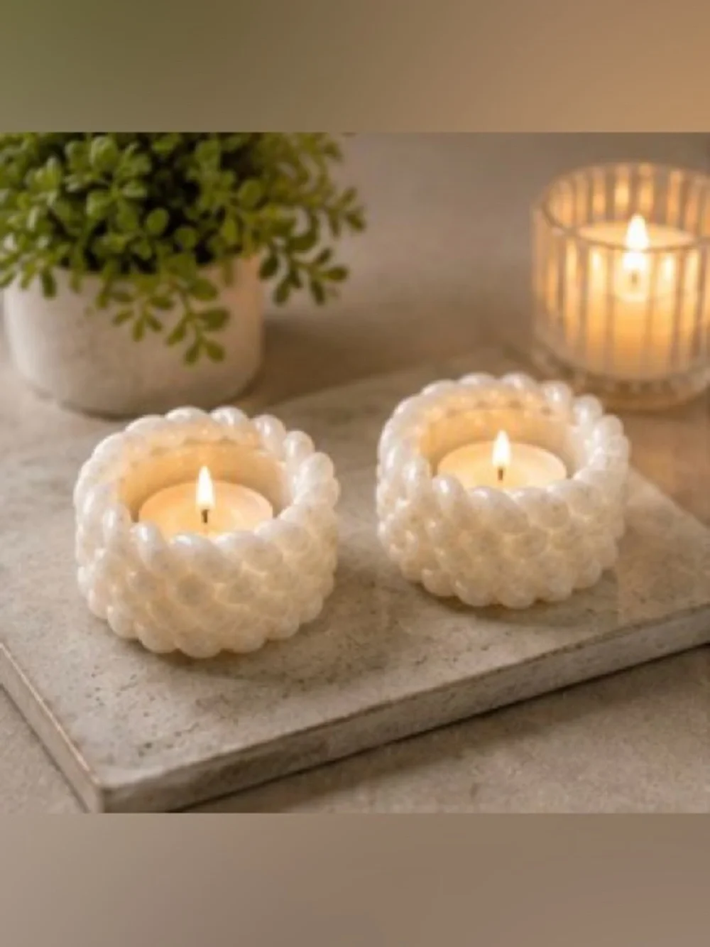 Handmade elegant cream